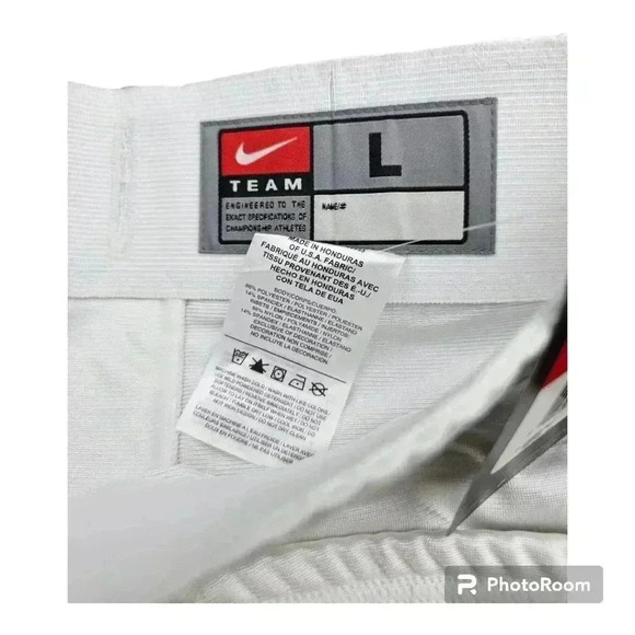 Nike Men's Open Field Football Pants White/Cardinal Red# 615745/104 NWT L or XL - Picture 6 of 8
